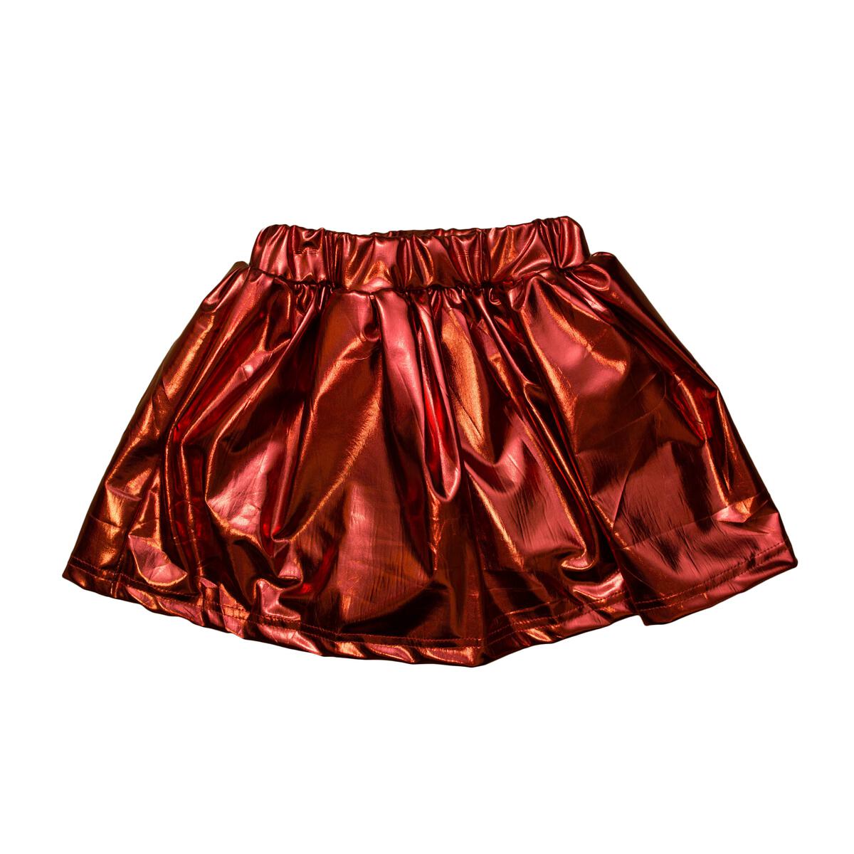 Maroon Metallic Skort  - Doodlebug's Children's Boutique