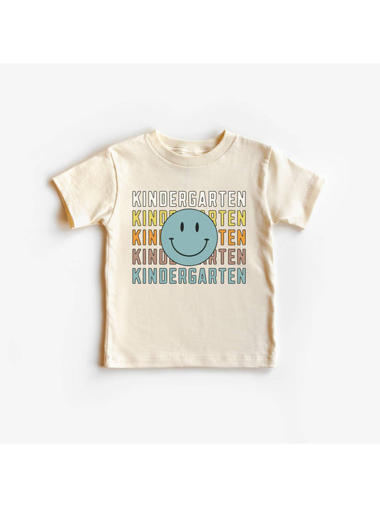 Blue Smile Kindergarten Tee  - Doodlebug's Children's Boutique