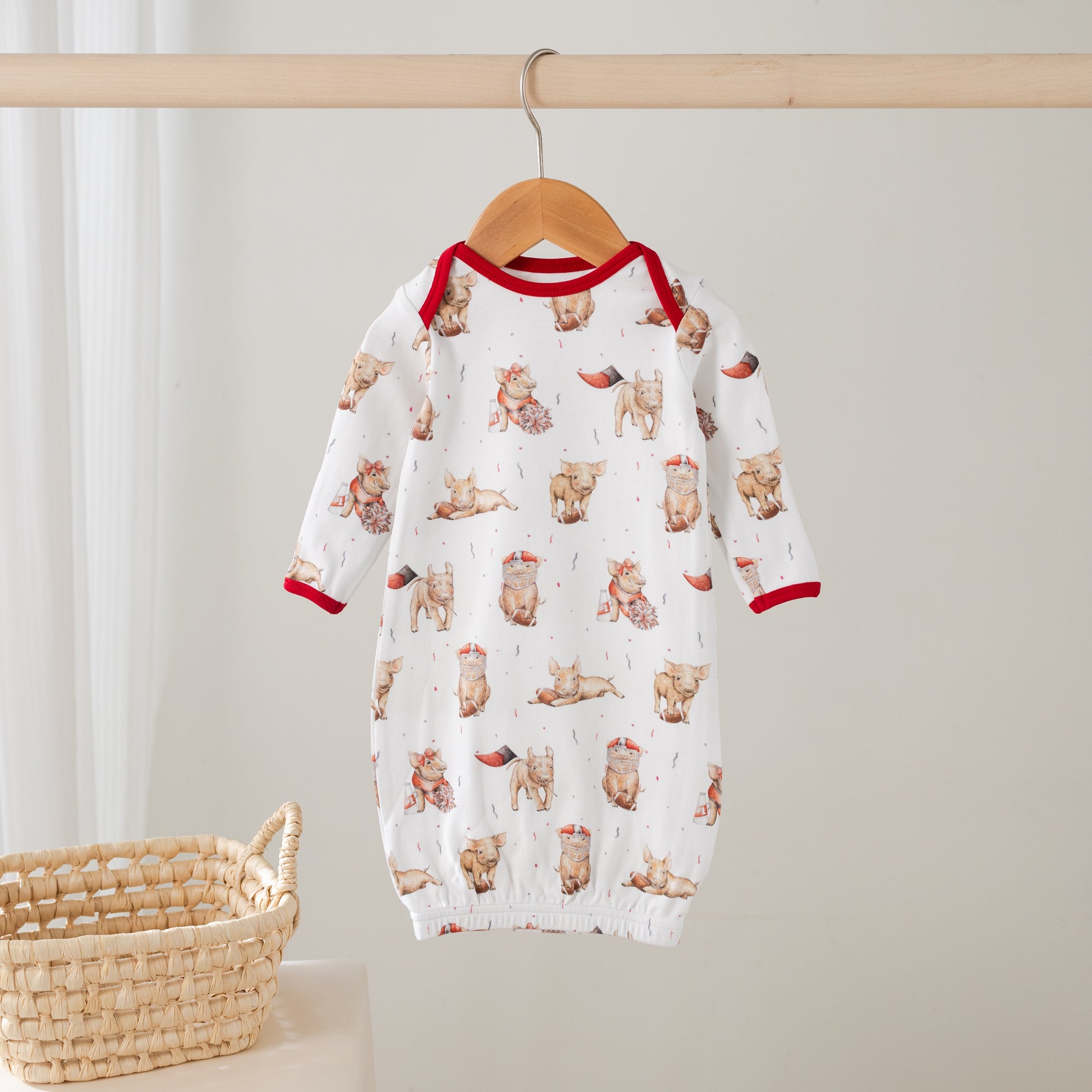 Arkansas’ MVP Organic Cotton Gown  - Doodlebug's Children's Boutique