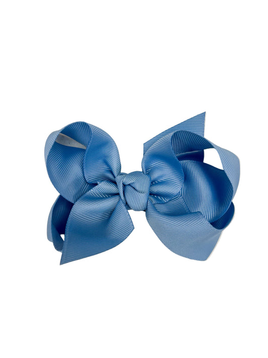 Large Bow in French Blue - Doodlebug's Children's Boutique