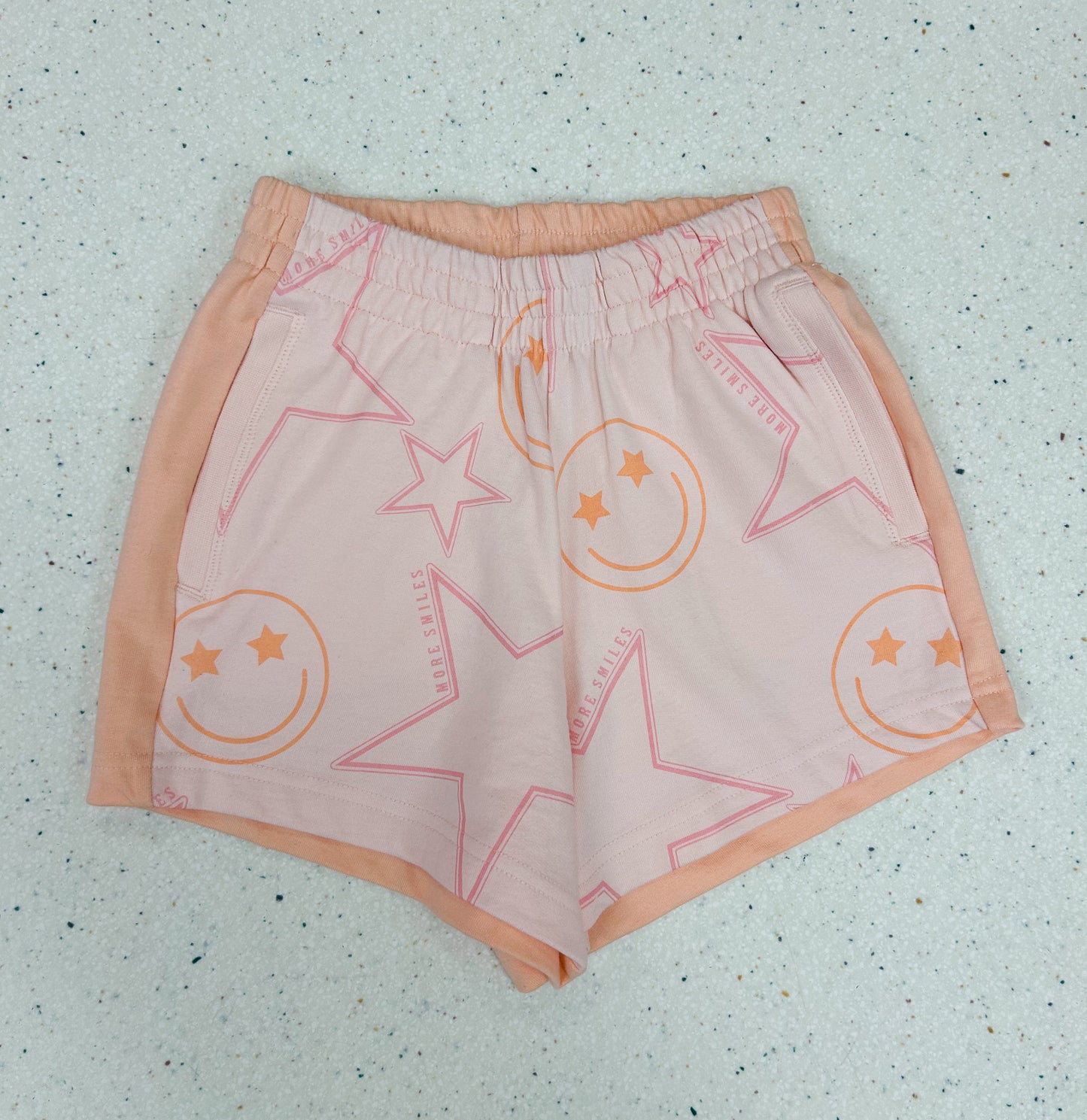 Color Block Happy Star Short  - Doodlebug's Children's Boutique