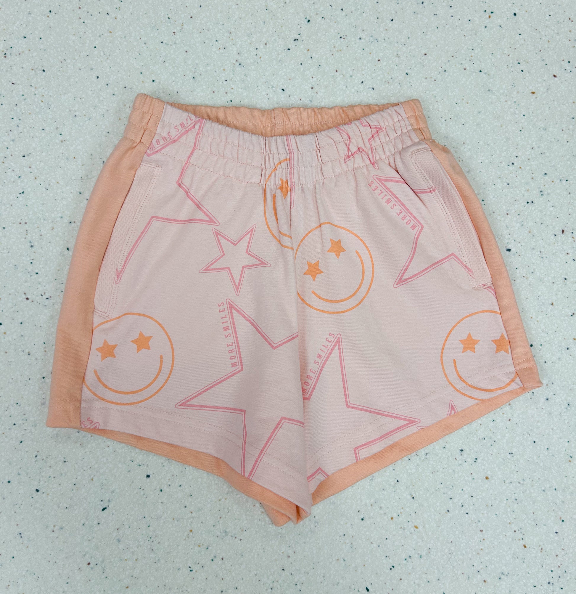 Color Block Happy Star Short  - Doodlebug's Children's Boutique
