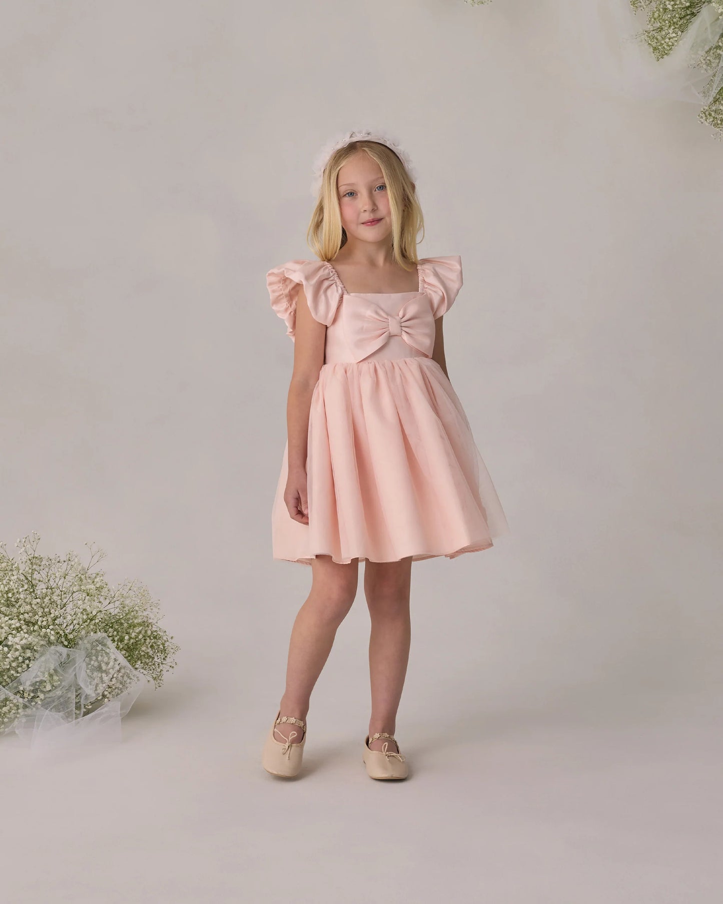Madeline Dress in Blush - Doodlebug's Children's Boutique