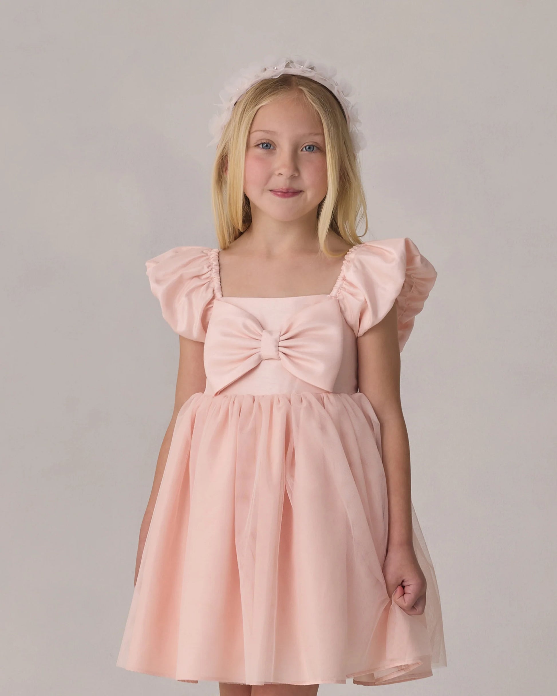 Madeline Dress in Blush - Doodlebug's Children's Boutique