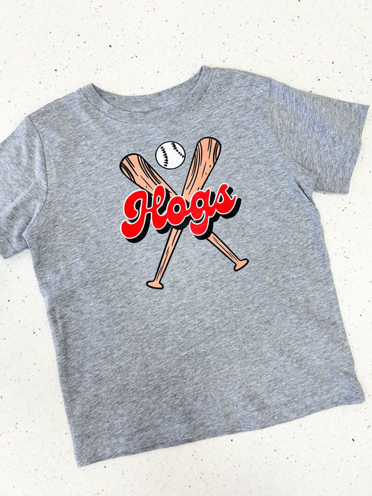 Hogs Baseball Script Shirt - Doodlebug's Children's Boutique