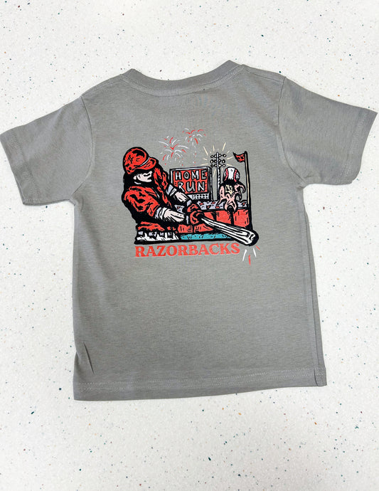 Home Run Razorbacks Baseball Shirt  - Doodlebug's Children's Boutique