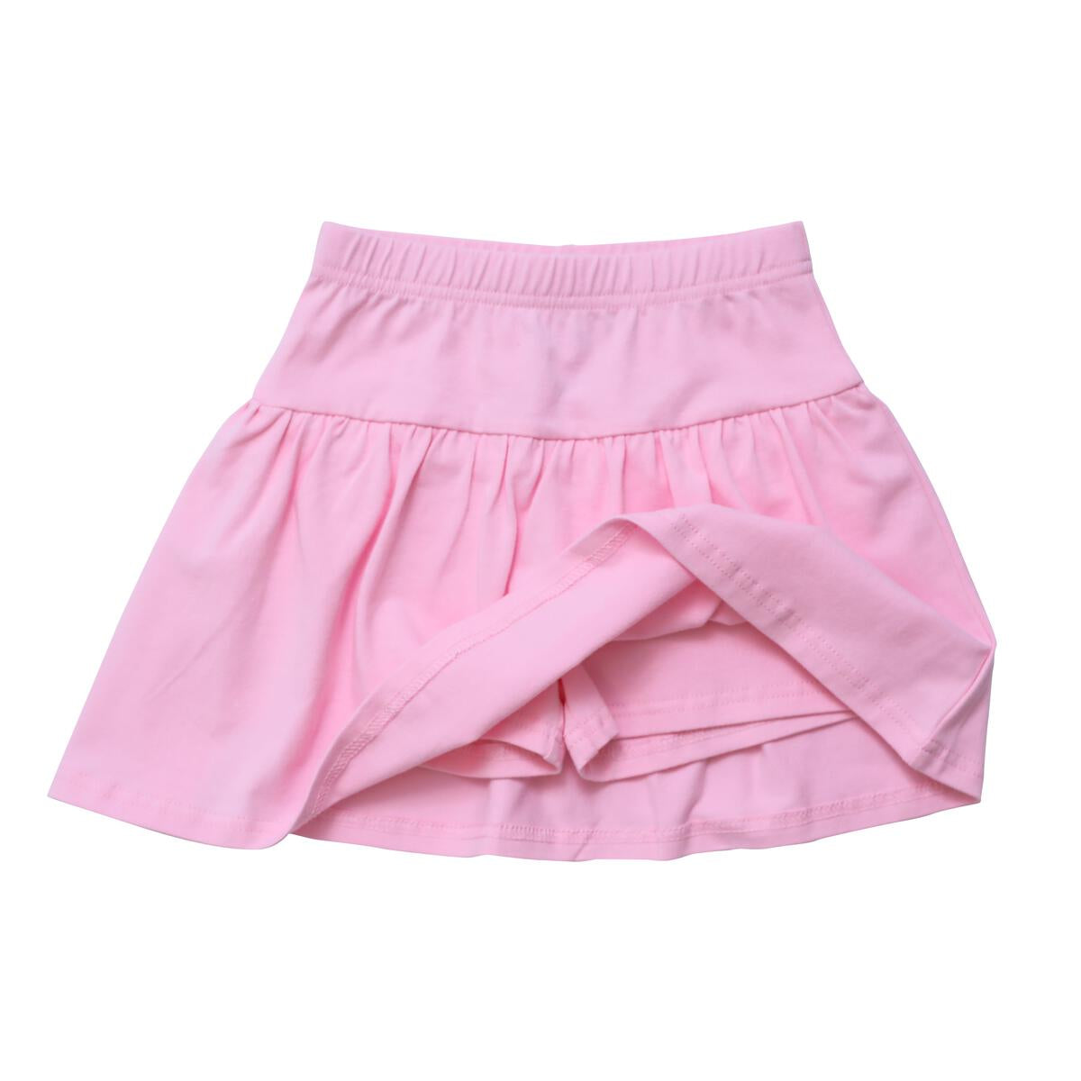 Skort in Light Pink  - Doodlebug's Children's Boutique