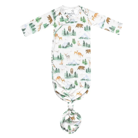 Grayson Knotted Gown - Doodlebug's Children's Boutique