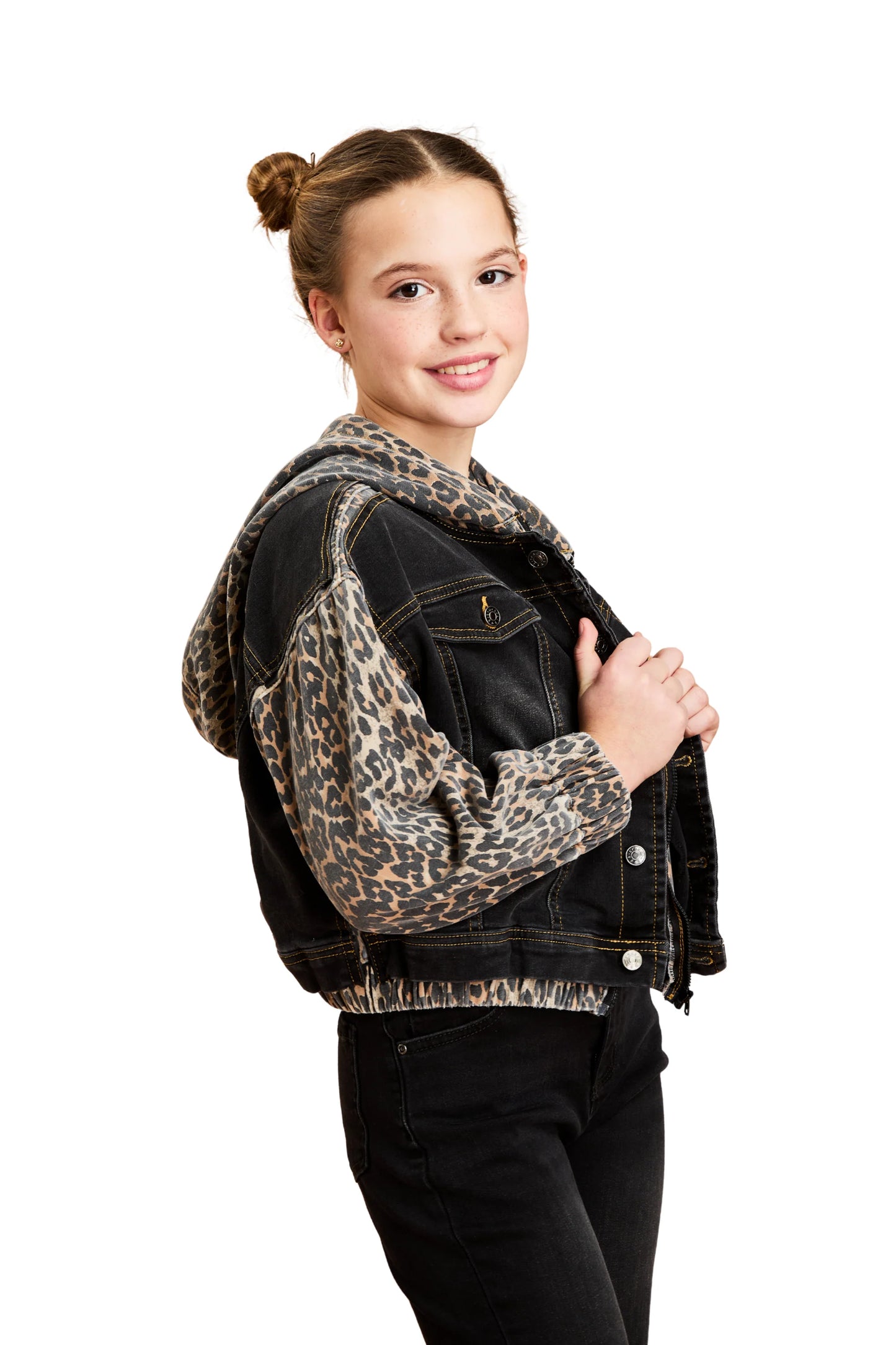 Leopard Combo Jacket - Doodlebug's Children's Boutique