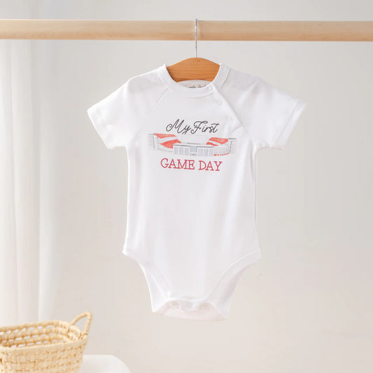 Arkansas My First Game Day Organic Cotton Onesie - Doodlebug's Children's Boutique