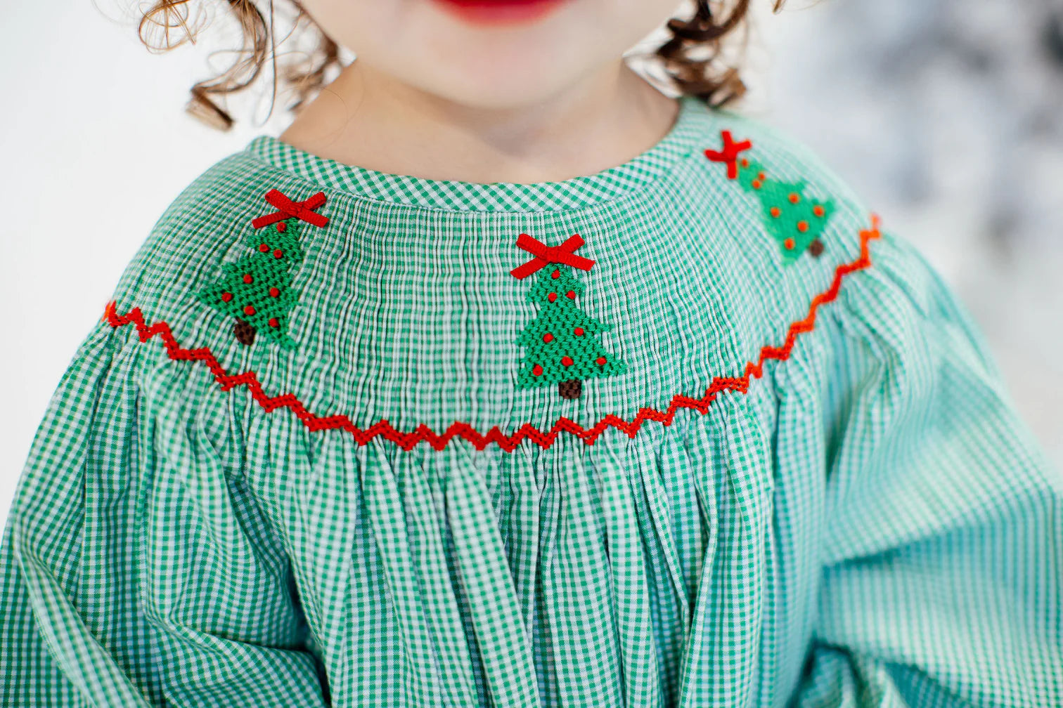 Holiday Trees Dress  - Doodlebug's Children's Boutique