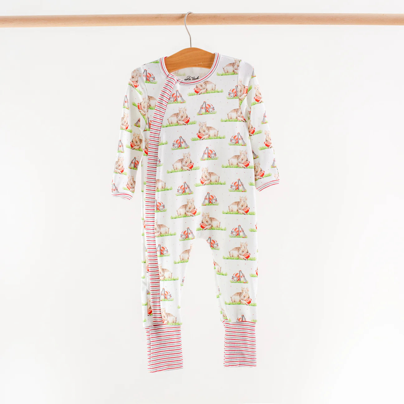 Arkansas Mascot Mania Organic Cotton Zip-Up - Doodlebug's Children's Boutique