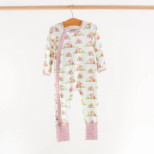 Arkansas Mascot Mania Organic Cotton Zip-Up - Doodlebug's Children's Boutique