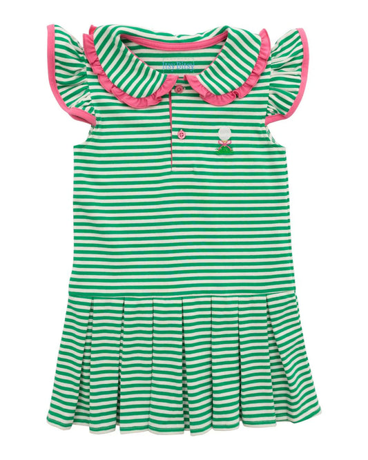 Green Stripe Golf Dress - Doodlebug's Children's Boutique