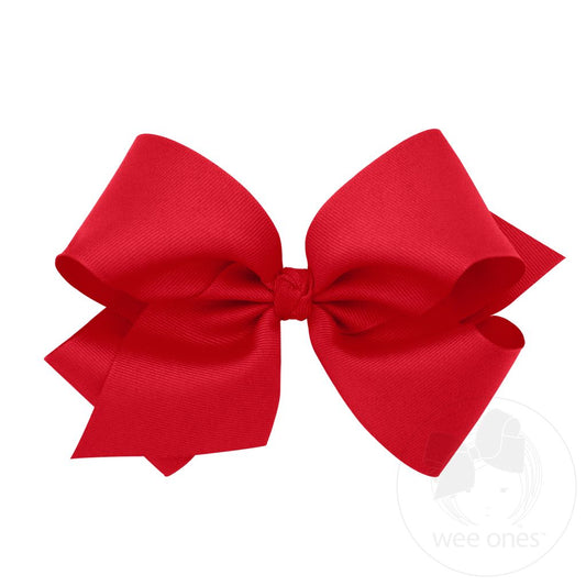 King Classic Grosgrain Bow in Red - Doodlebug's Children's Boutique