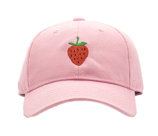 Pink Strawberry Hat  - Doodlebug's Children's Boutique