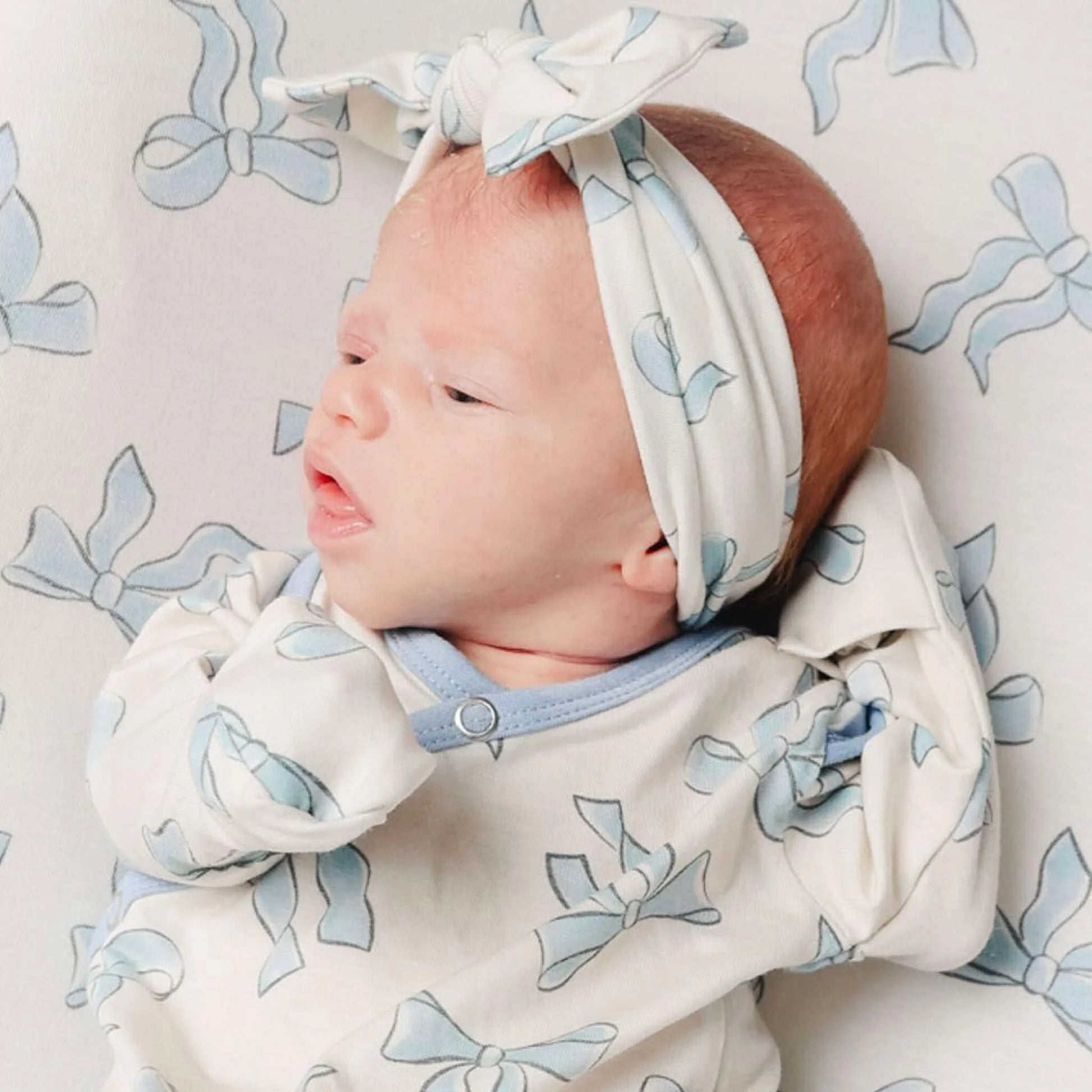 Daphne Knit Headband Bow - Doodlebug's Children's Boutique