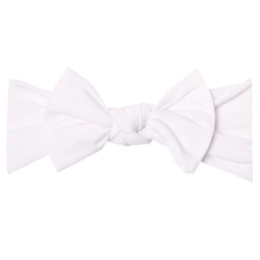 Dove Knit Headband Bow - Doodlebug's Children's Boutique