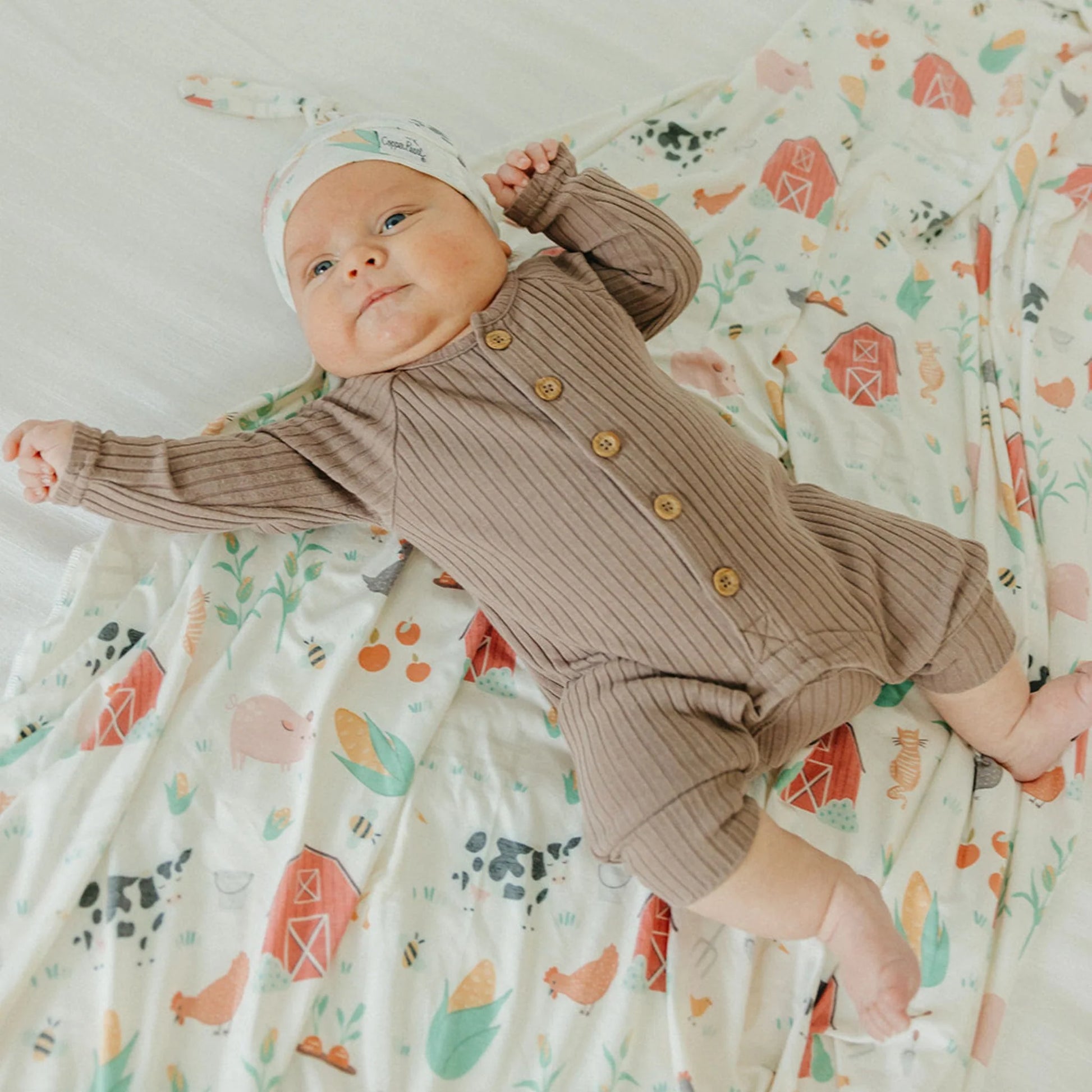 Farmstead Swaddle Blanket - Doodlebug's Children's Boutique