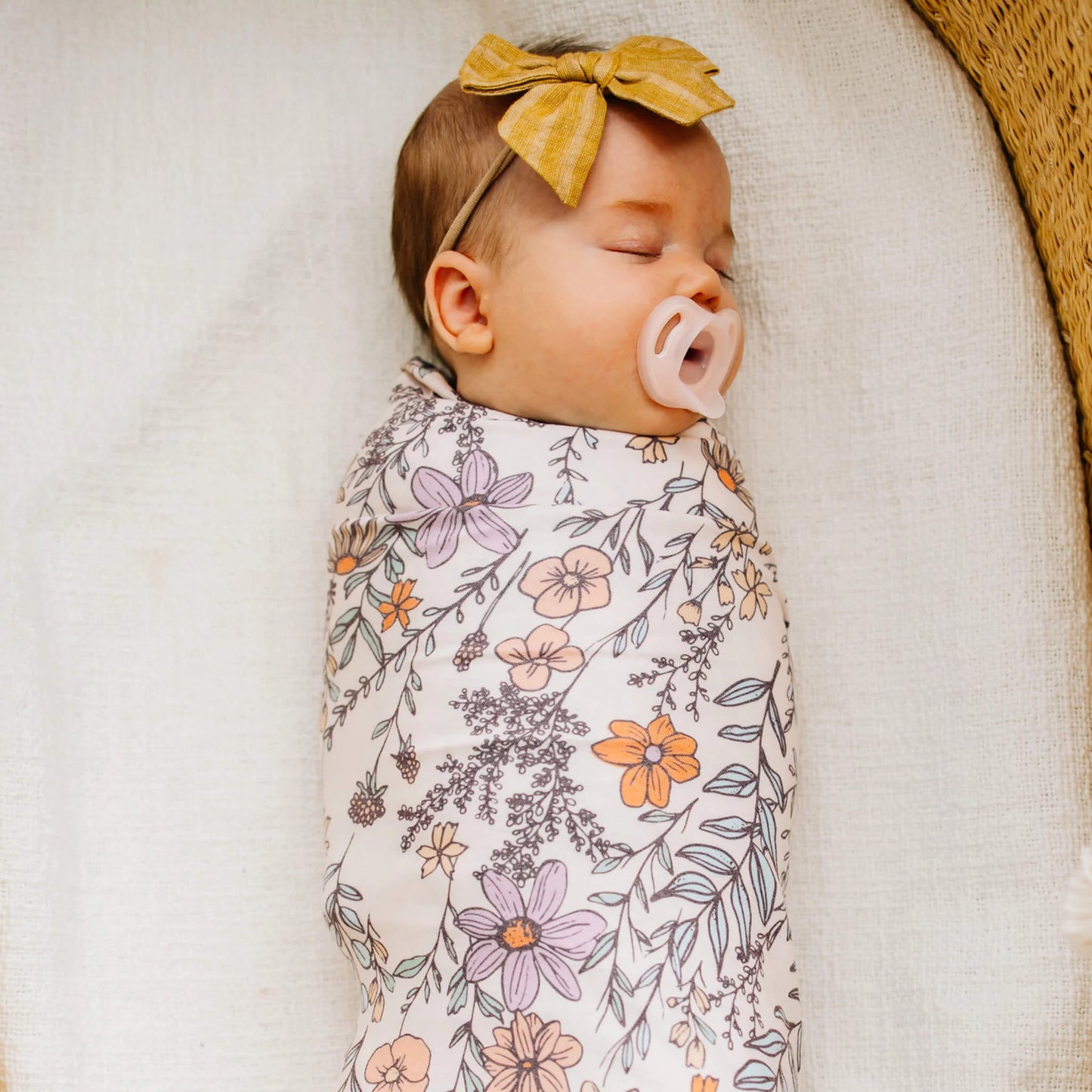 Flora Swaddle Blanket - Doodlebug's Children's Boutique