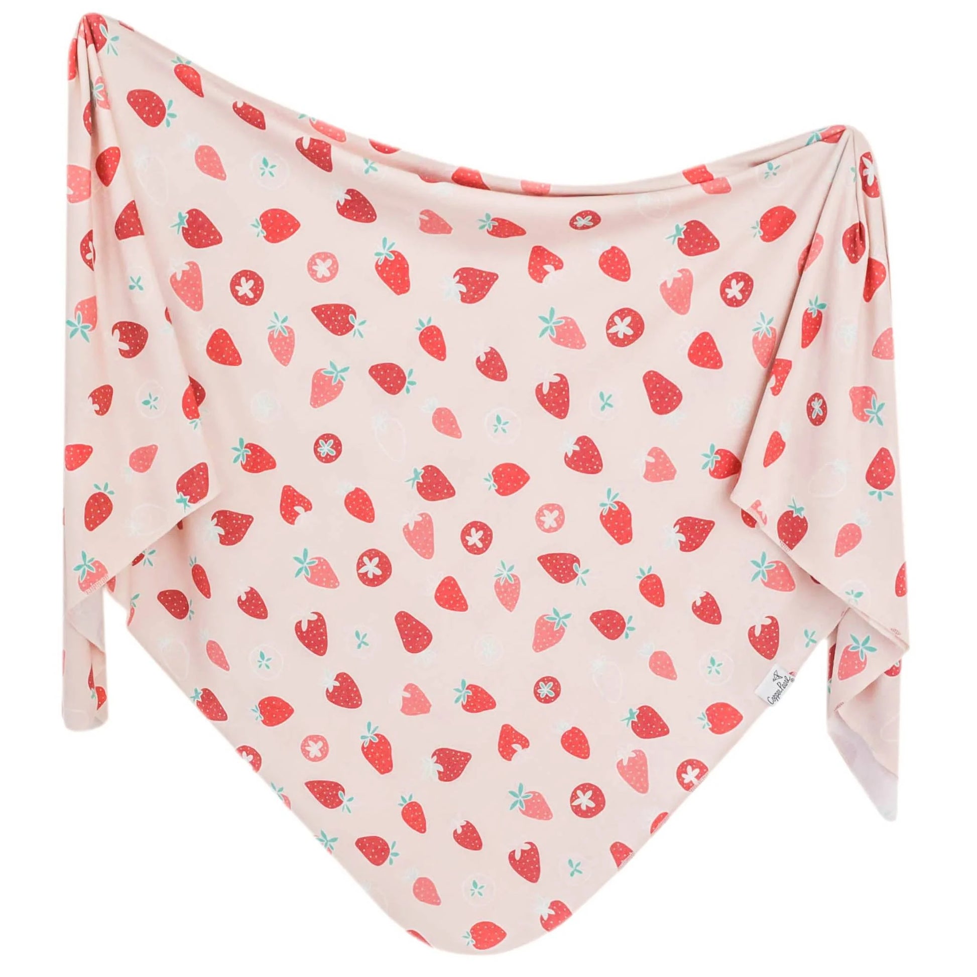 Strawberry Swaddle Blanket - Doodlebug's Children's Boutique