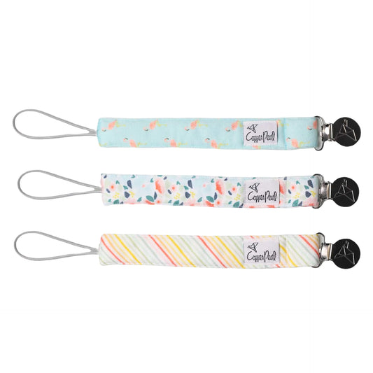 Leilani Binky Clip Set  - Doodlebug's Children's Boutique