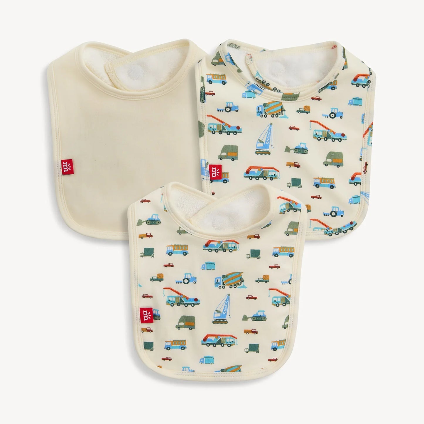 Dumps Like a Truck Modal Magnetic Modal Bib 3-Pack - Doodlebug's Children's Boutique