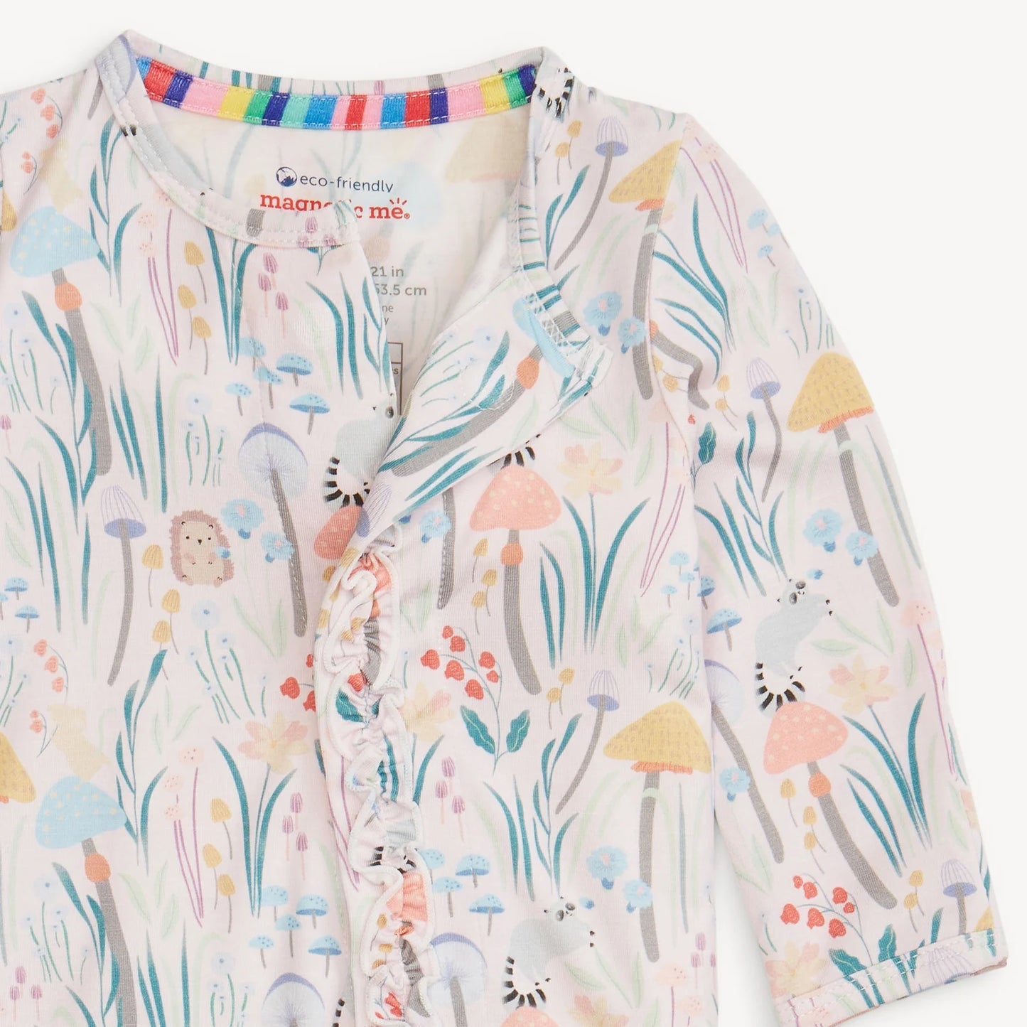 Shrooms & Bloom Modal Magnetic Ruffle Footie - Doodlebug's Children's Boutique