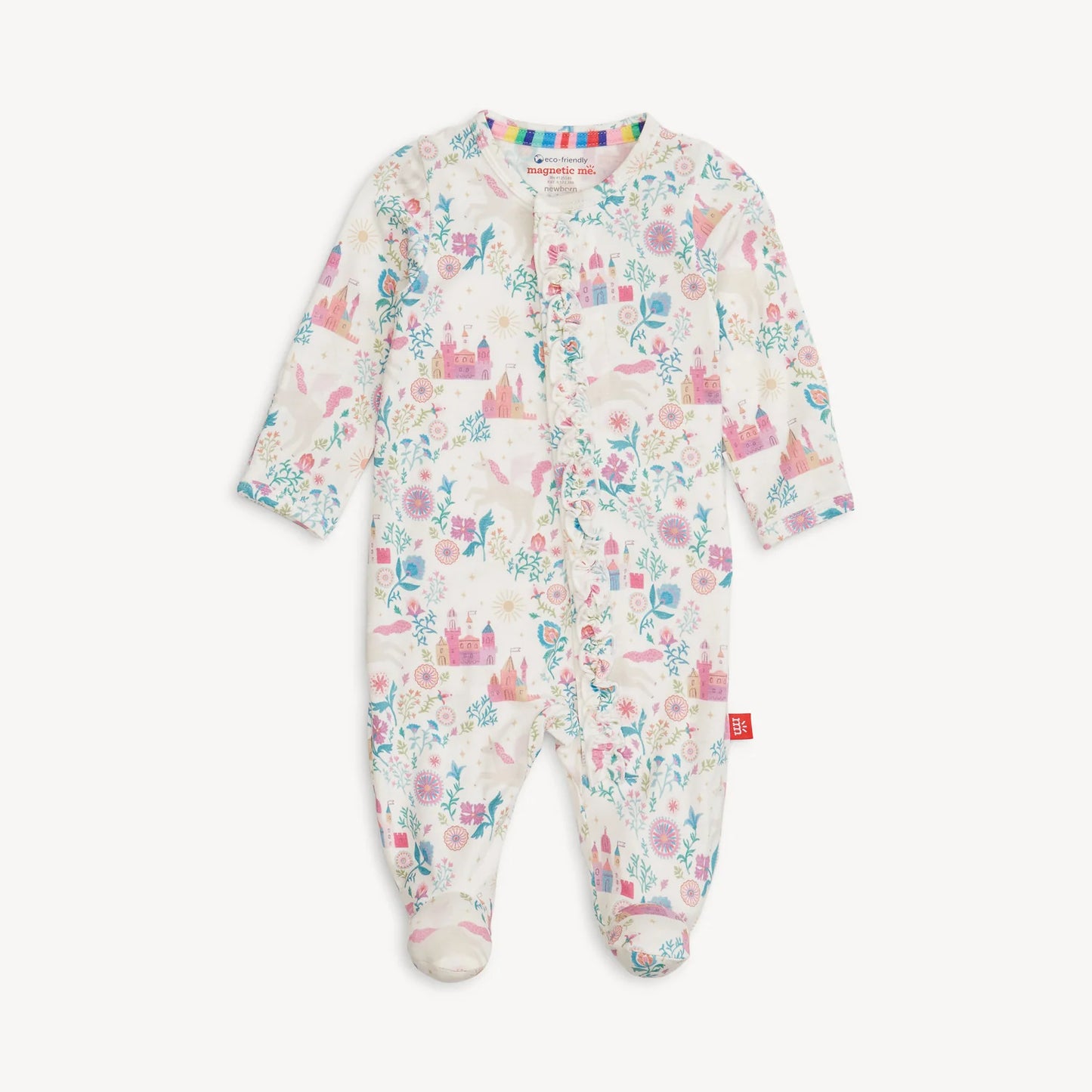 Tail of Magic Modal Magnetic Ruffle Footie - Doodlebug's Children's Boutique