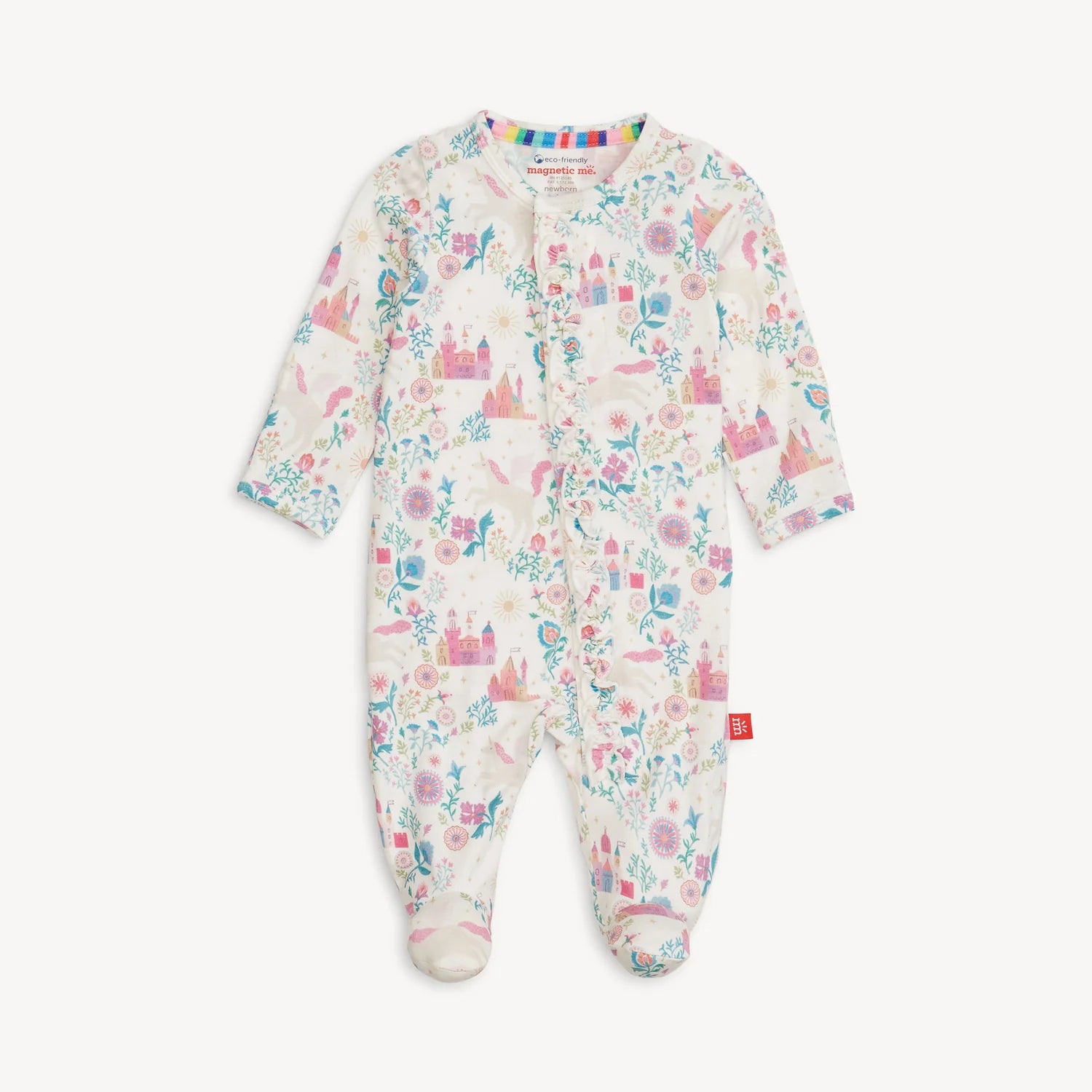 Tail of Magic Modal Magnetic Ruffle Footie - Doodlebug's Children's Boutique