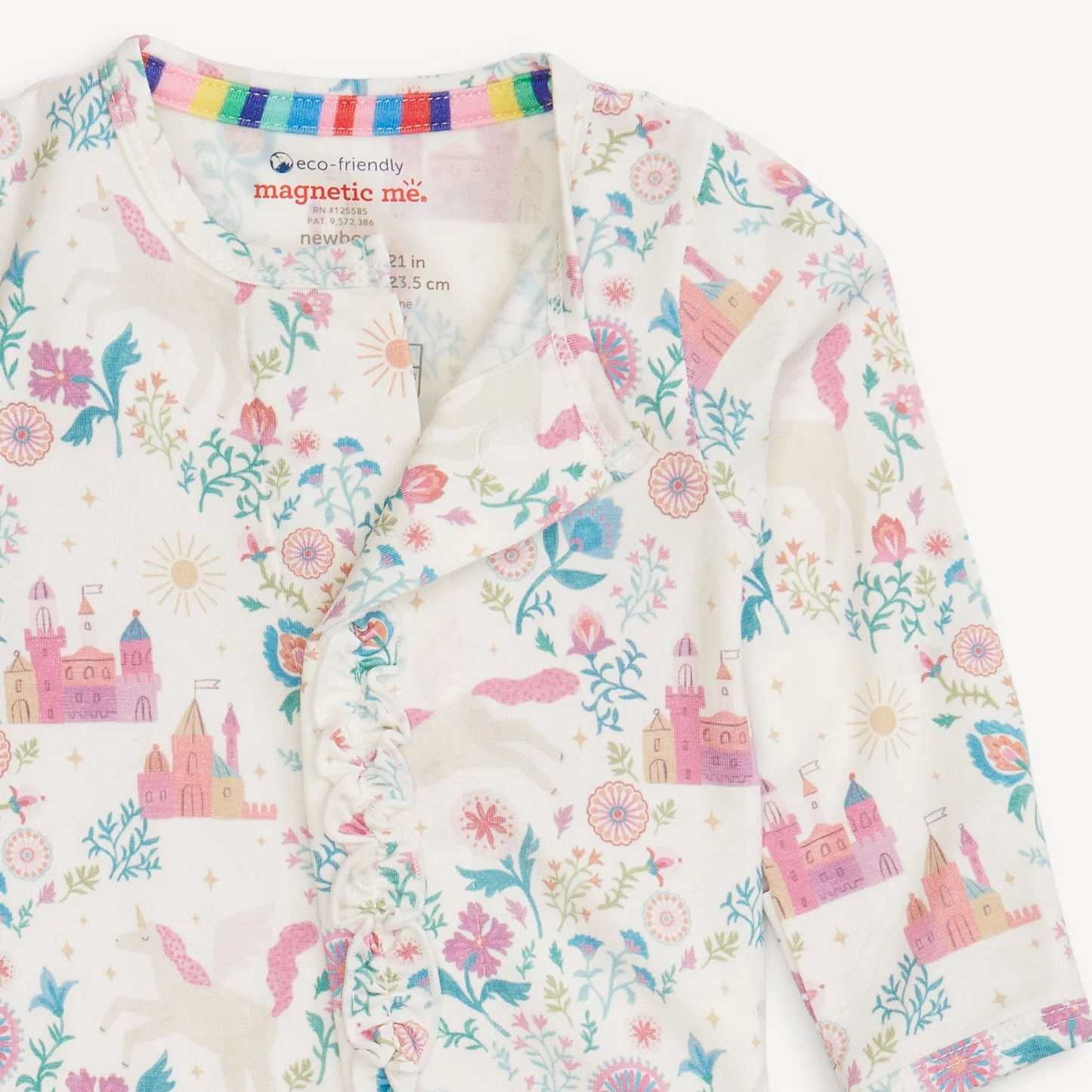 Tail of Magic Modal Magnetic Ruffle Footie - Doodlebug's Children's Boutique