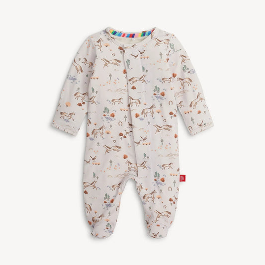 Born to Run Modal Magnetic RightFit Footie - Doodlebug's Children's Boutique