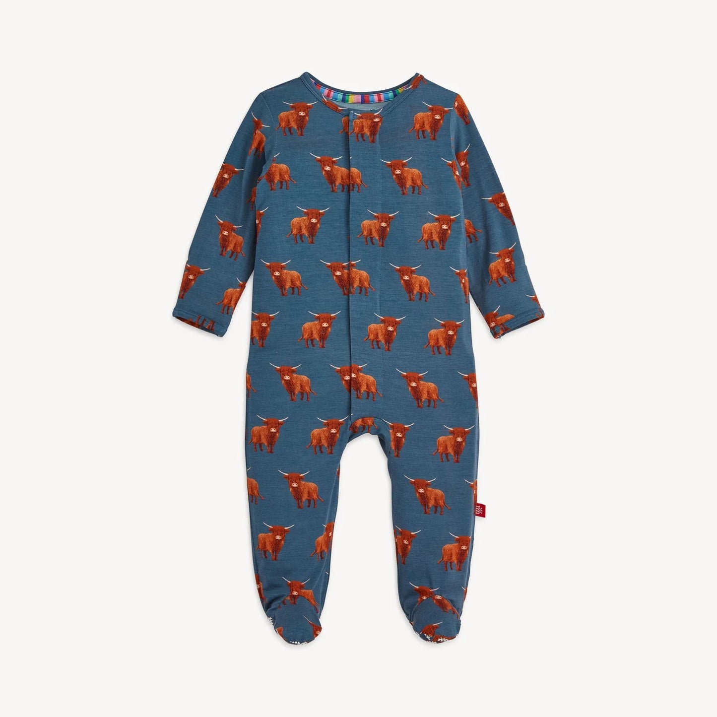 Word to Your Herd Modal Magnetic Footie - Doodlebug's Children's Boutique