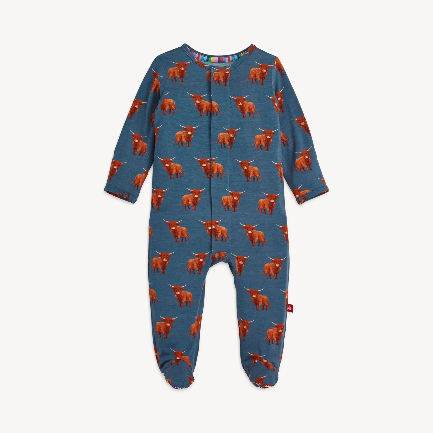 Word to Your Herd Modal Magnetic Footie - Doodlebug's Children's Boutique