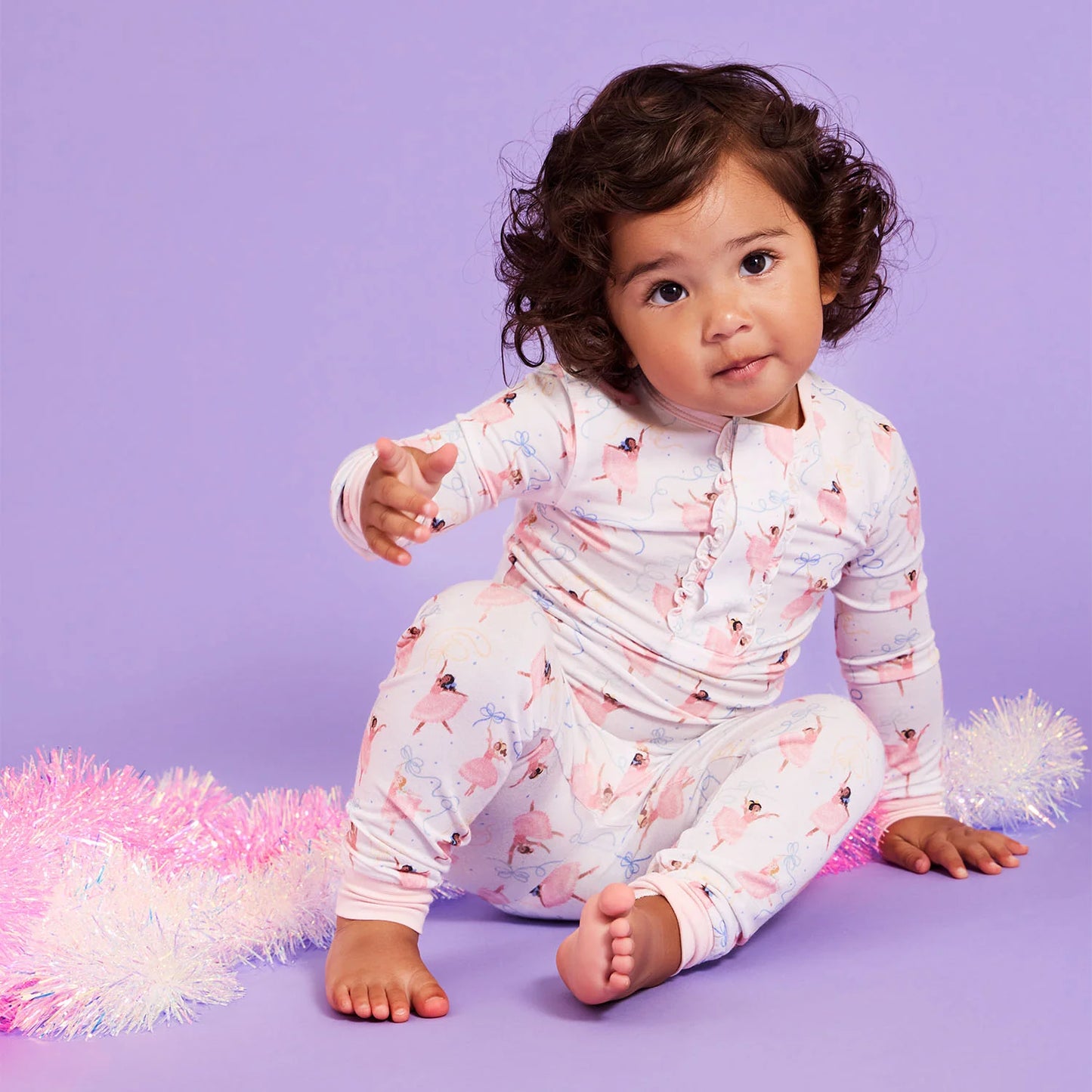 Pretty Plies Modal Magnetic 2 Piece Pajama Set - Doodlebug's Children's Boutique