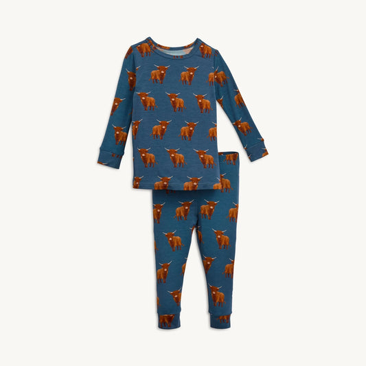 Word to Your Herd Modal Magnetic 2 Piece Pajamas - Doodlebug's Children's Boutique
