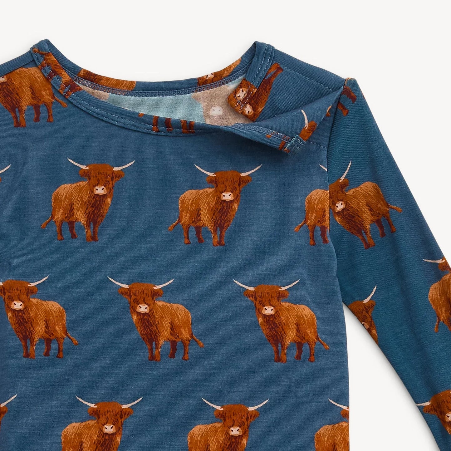 Word to Your Herd Modal Magnetic 2 Piece Pajamas - Doodlebug's Children's Boutique