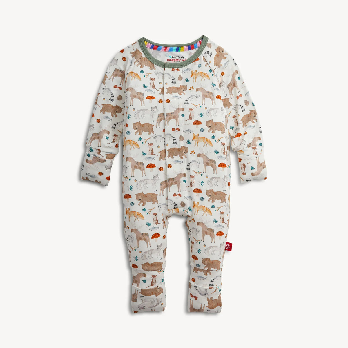 Wonderful Wildlife Modal Magnetic Coverall - Doodlebug's Children's Boutique