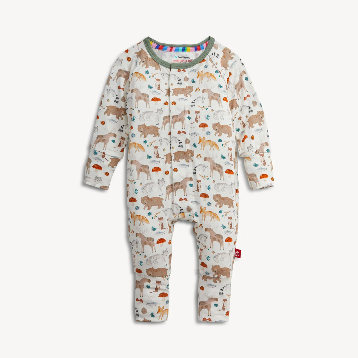 Wonderful Wildlife Modal Magnetic Coverall - Doodlebug's Children's Boutique