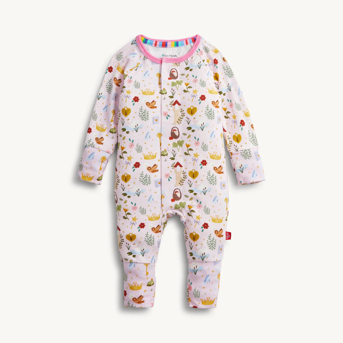 Fairytale Era Modal Magnetic Coverall - Doodlebug's Children's Boutique