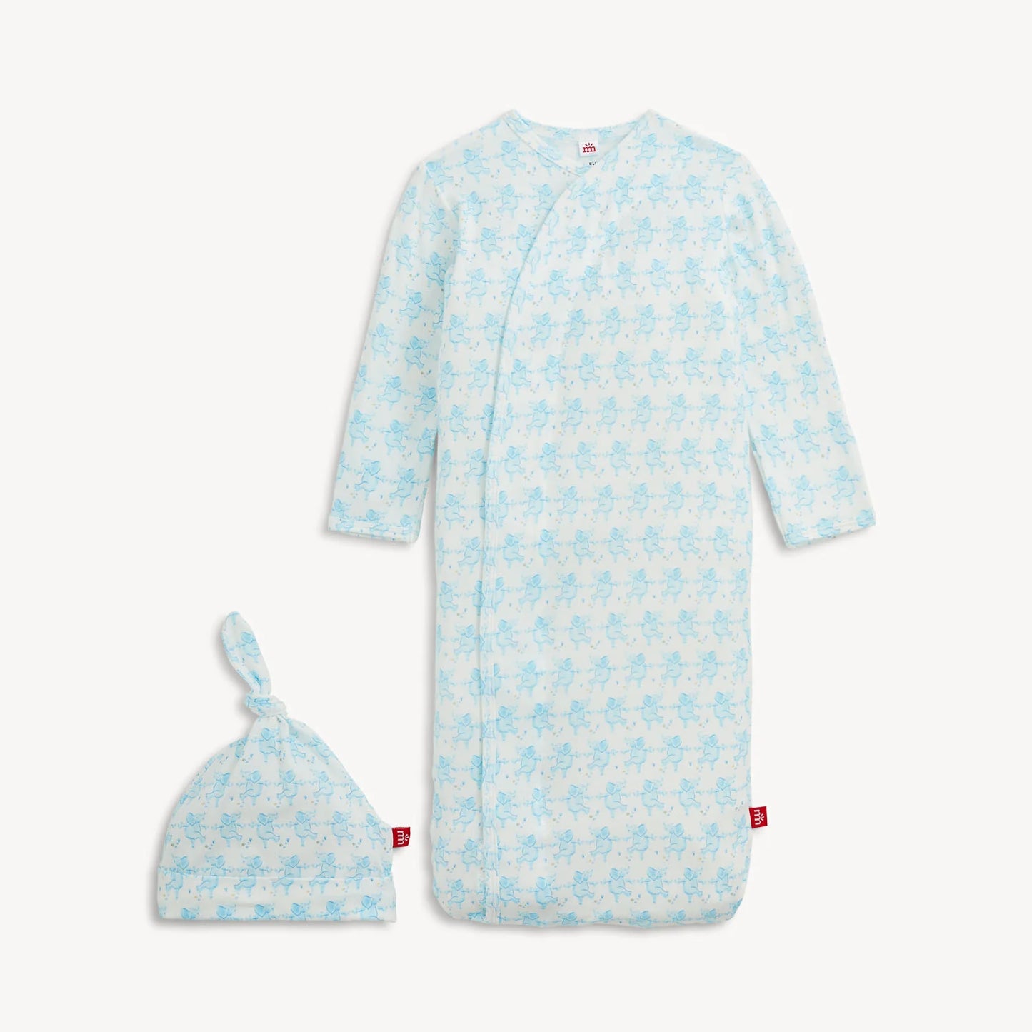 Trunkettes Blue Modal Magnetic Gown + Hat Set