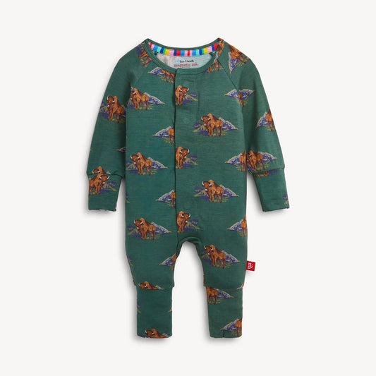 Bison Modal Magnetic Coverall - Doodlebug's Children's Boutique