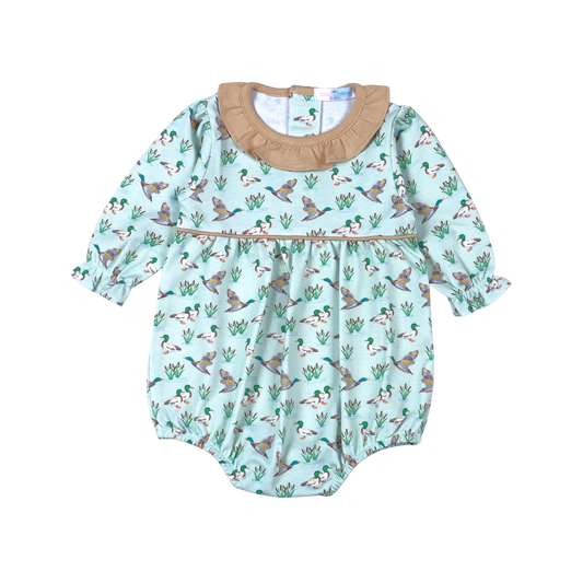 Mallard Ducks Ruffle Bubble - Doodlebug's Children's Boutique