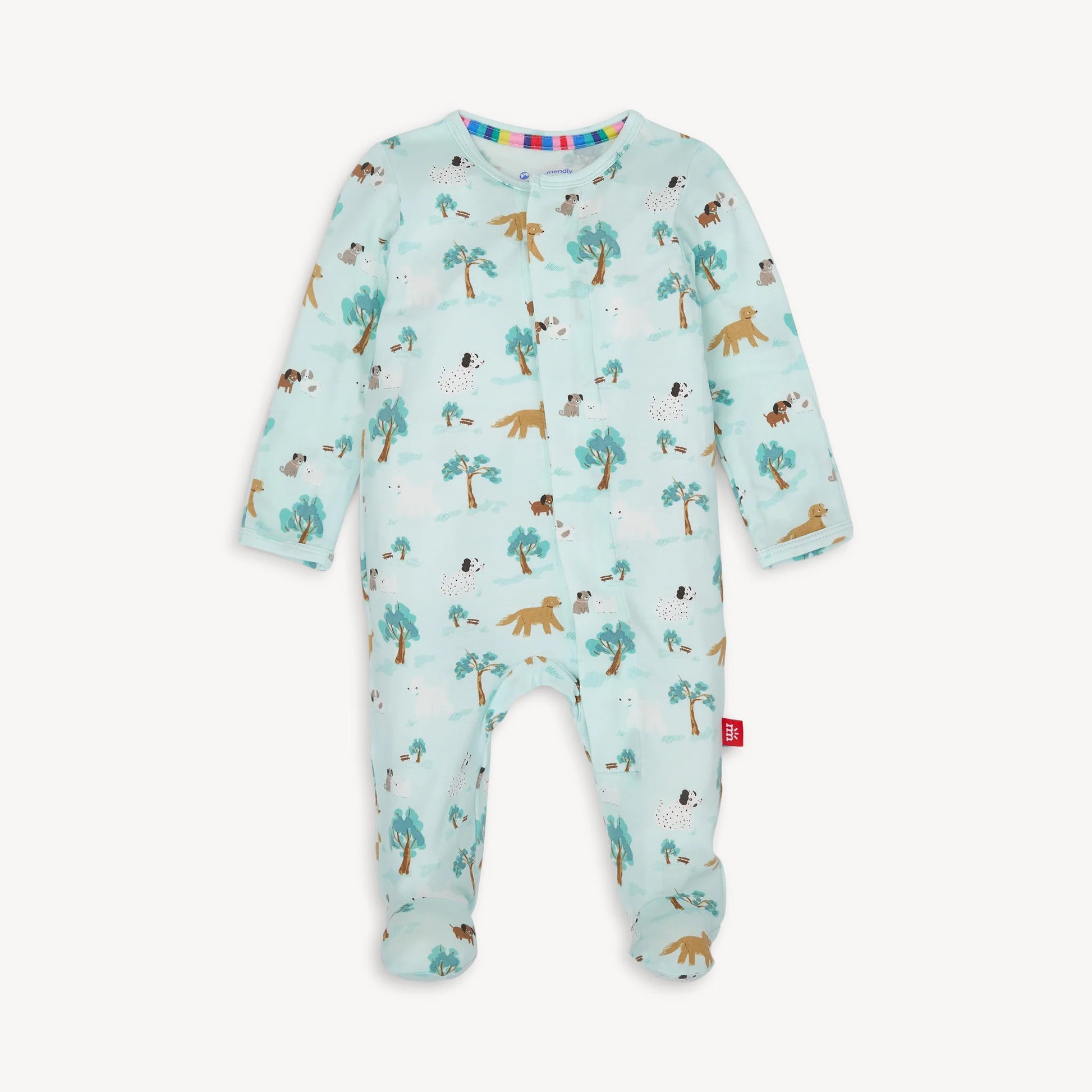 Central Bark Modal Magnetic Footie - Doodlebug's Children's Boutique