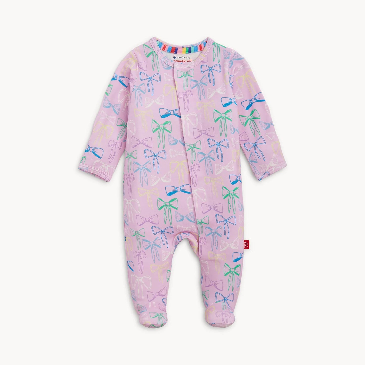 Take a Bow Modal Magnetic Footie - Doodlebug's Children's Boutique