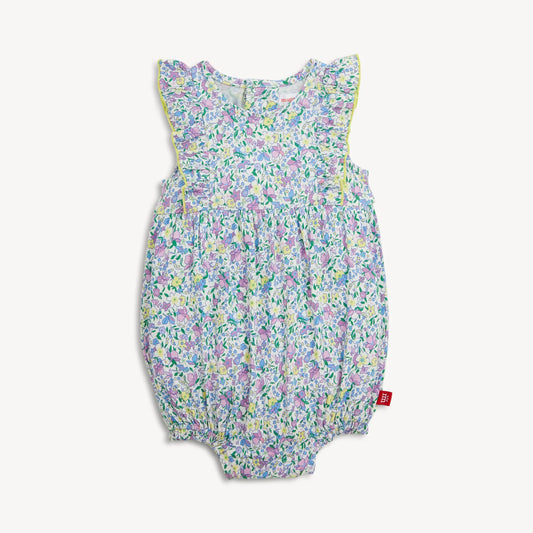 Lavinia Modal Magnetic Ruffle Bubble Romper - Doodlebug's Children's Boutique