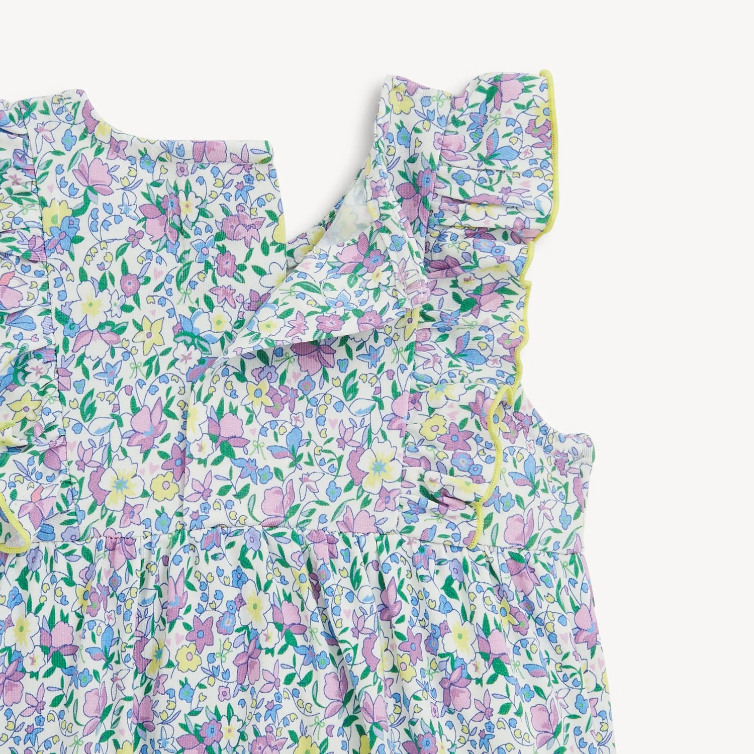 Lavinia Modal Magnetic Ruffle Bubble Romper - Doodlebug's Children's Boutique
