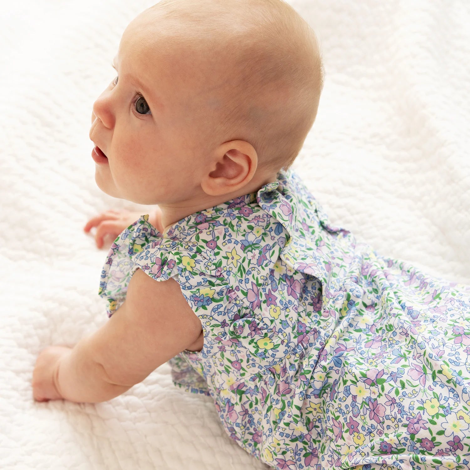 Lavinia Modal Magnetic Ruffle Bubble Romper - Doodlebug's Children's Boutique