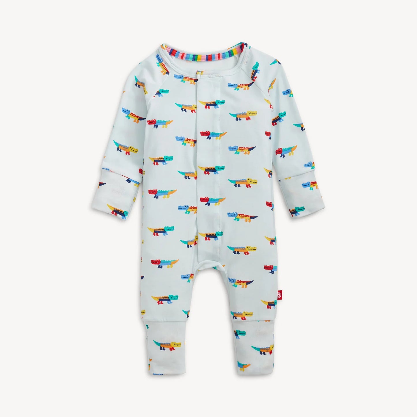 Crocodile Colorpop Modal Magnetic Coverall - Doodlebug's Children's Boutique
