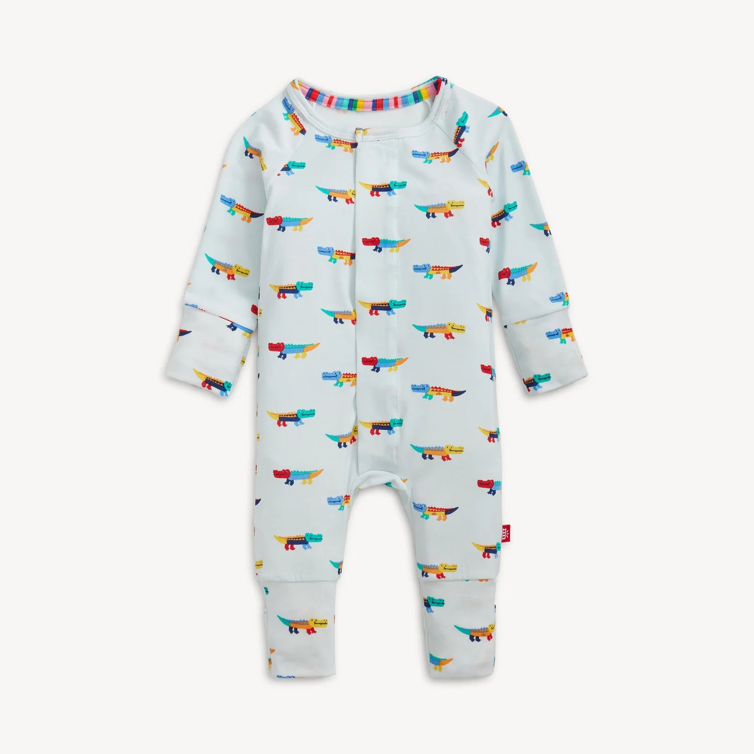 Crocodile Colorpop Modal Magnetic Coverall - Doodlebug's Children's Boutique